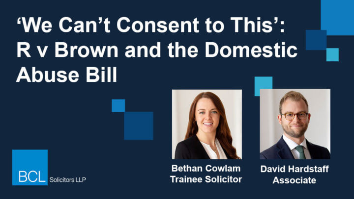 R v Brown and the Domestic Abuse Bill new version
