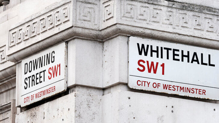 Downing Street Whitehall. London